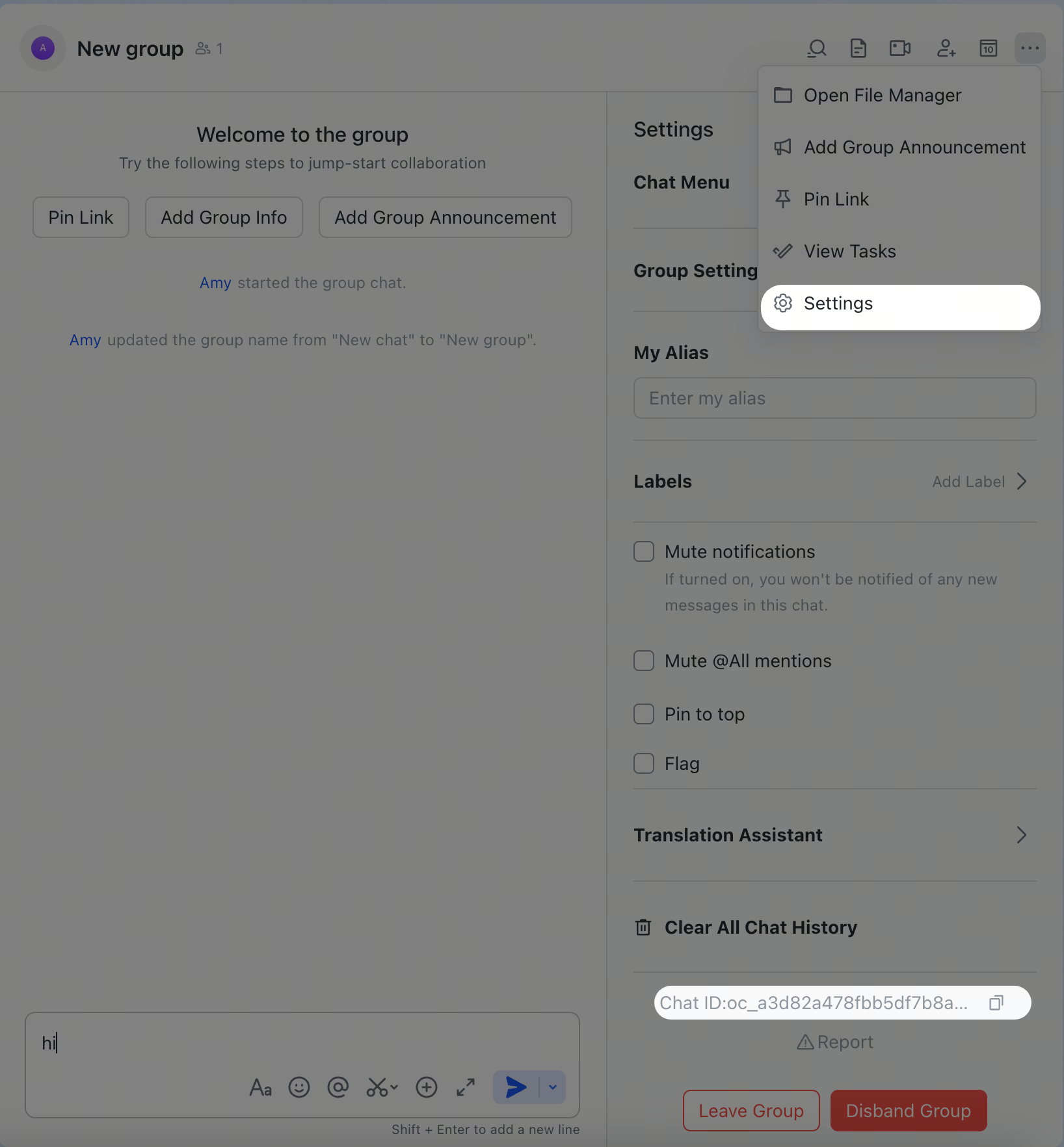 Get Group ID